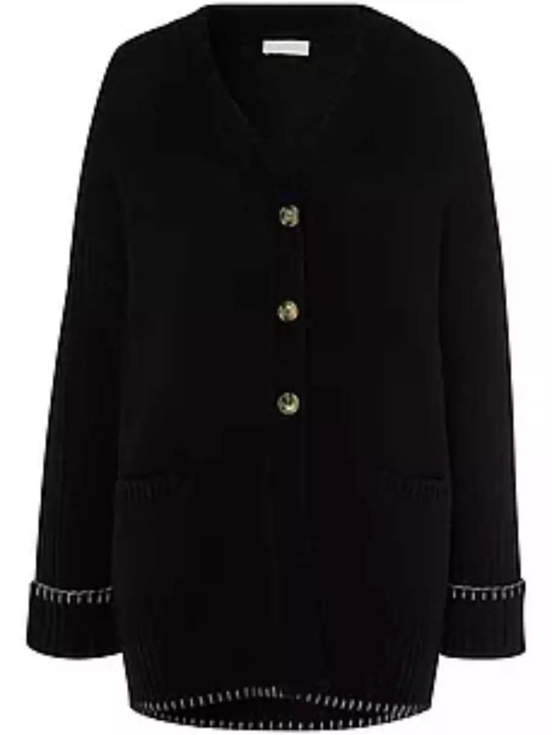 Long-Strickjacke include schwarz günstig online kaufen