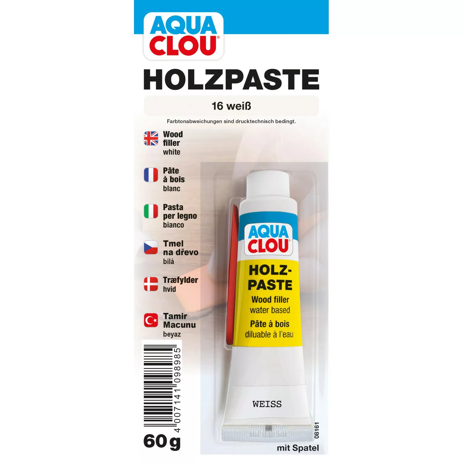 Clou Holzpaste wasserverdünnbar Weiß 60 g günstig online kaufen