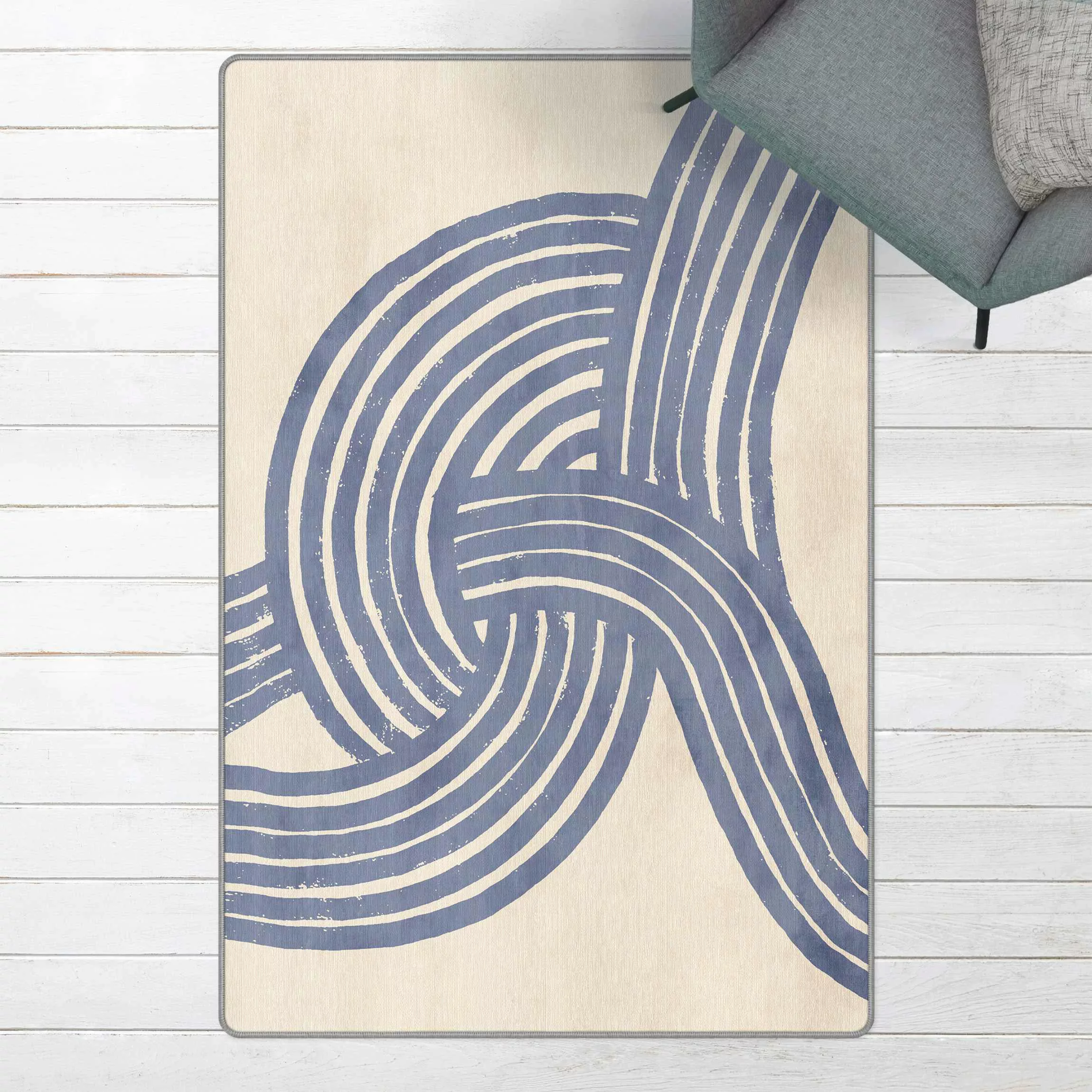 Teppich Knoten blau günstig online kaufen