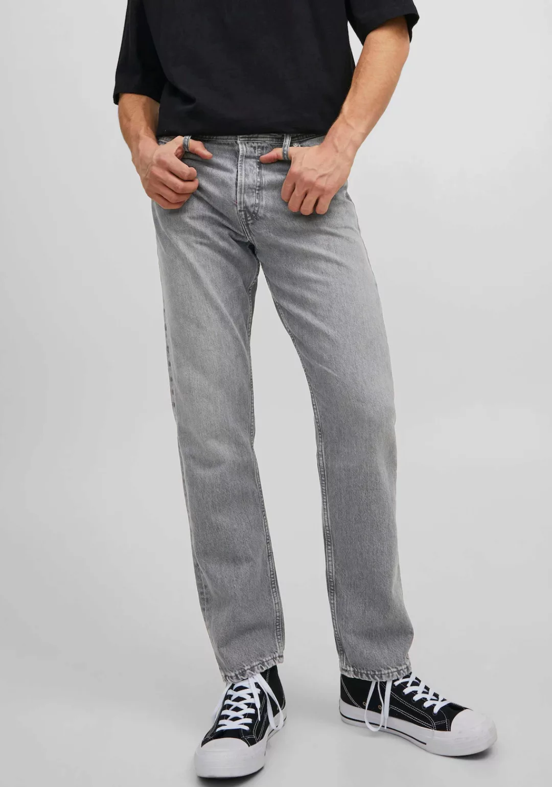 Jack & Jones Herren Jeans JJICHRIS JJORIGINAL CJ 020 - Relaxed Fit - Grau - günstig online kaufen