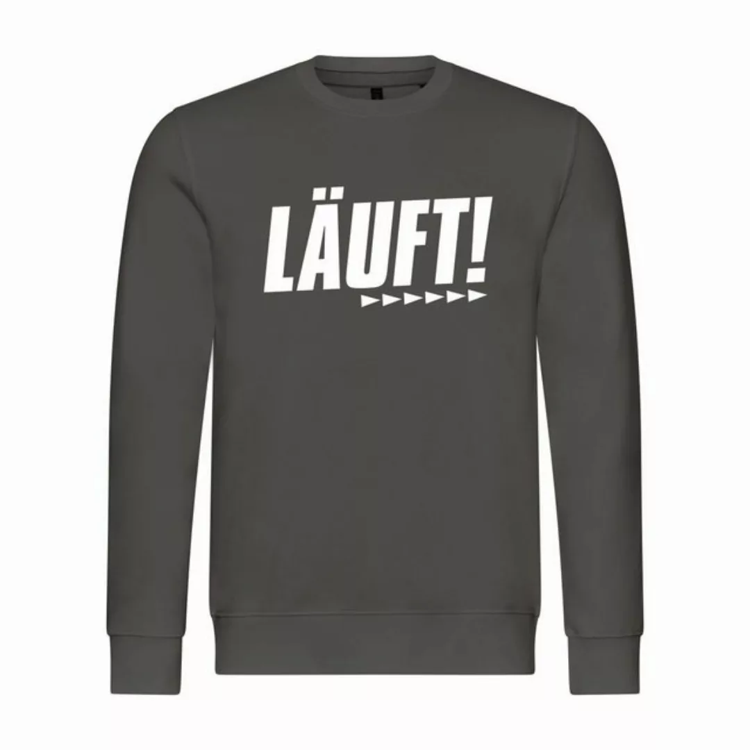 deinshirt Rundhalspullover Herren Sweatshirt Läuft Mit Print Motiv, Grafik günstig online kaufen