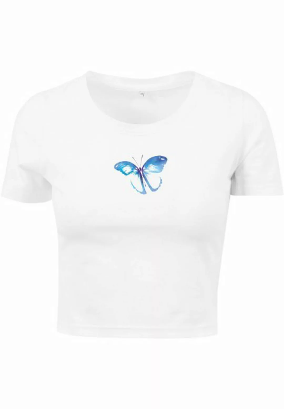 MisterTee T-Shirt MisterTee Damen Ladies Butterfly Cropped Tee (1-tlg) günstig online kaufen