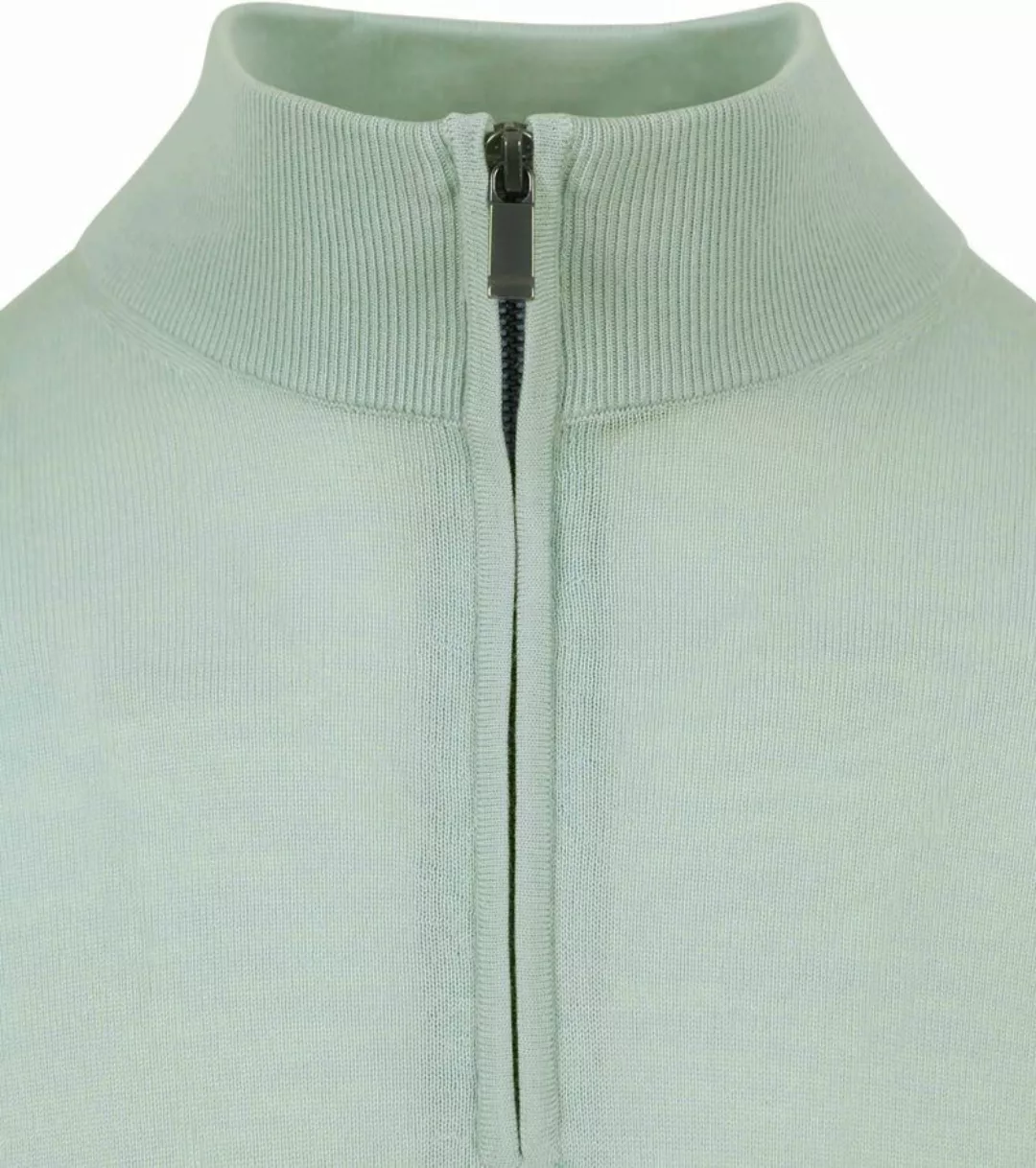 Suitable Merino Half Zip Pullover Grün - Größe L günstig online kaufen