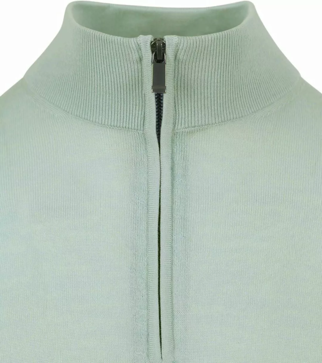 Suitable Merino Half Zip Pullover Grün - Größe M günstig online kaufen