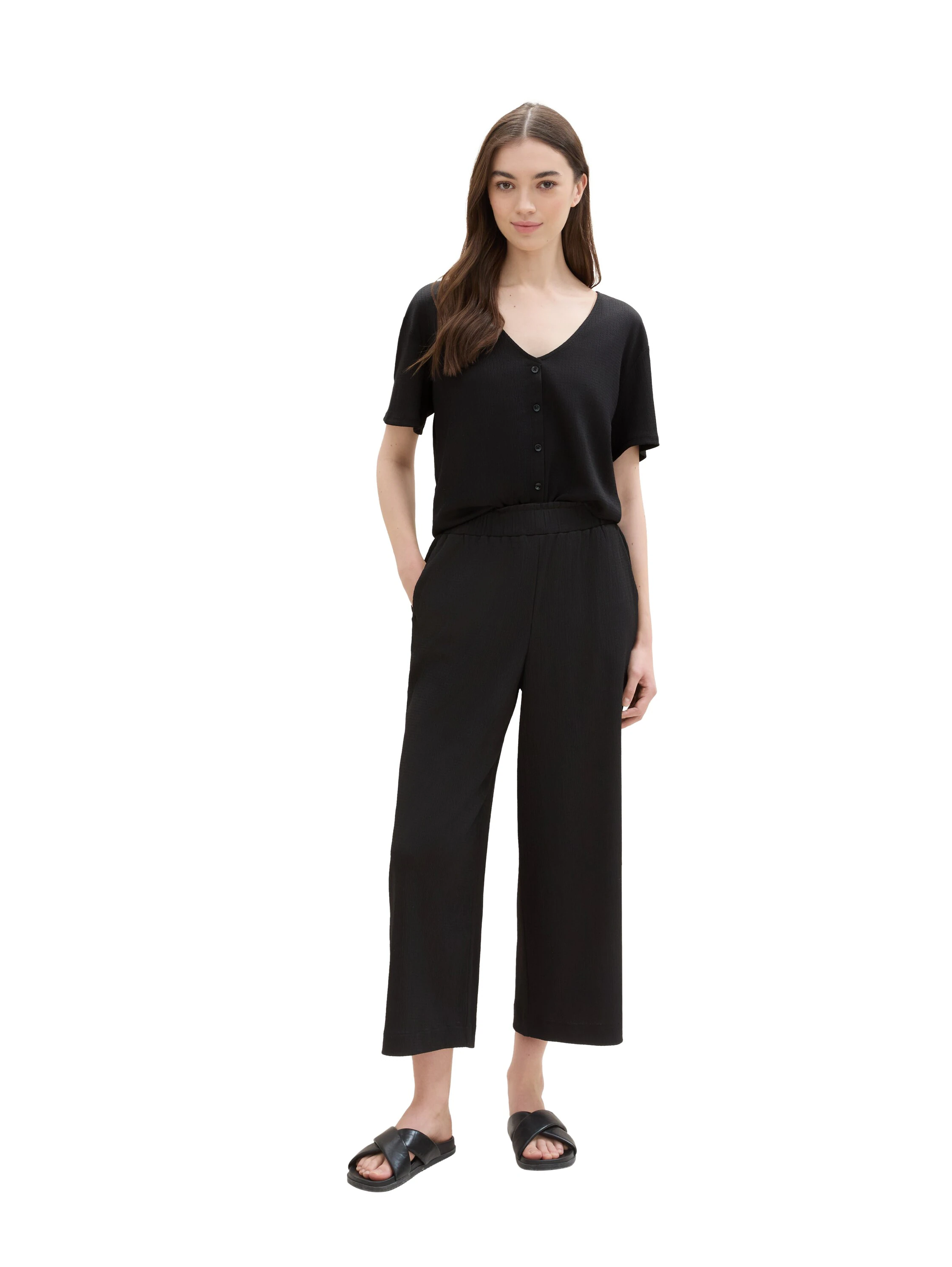 TOM TAILOR Denim Culotte mit Streifenmuster günstig online kaufen