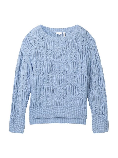 TOM TAILOR Strickpullover mit Zopfmuster günstig online kaufen