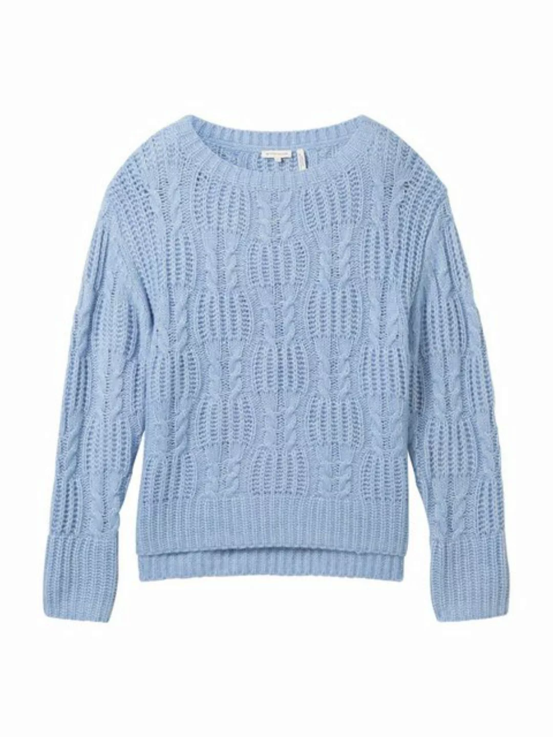 TOM TAILOR Strickpullover (1-tlg) Lochmuster günstig online kaufen