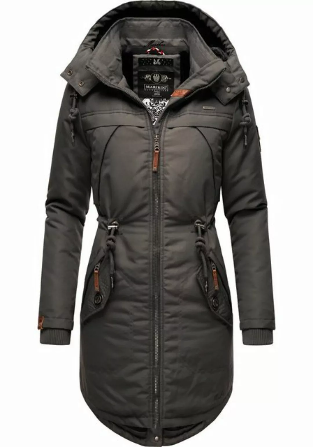 Marikoo Wintermantel "Kamii", sportlicher Damen Winterparka mit abnehmb. Ka günstig online kaufen