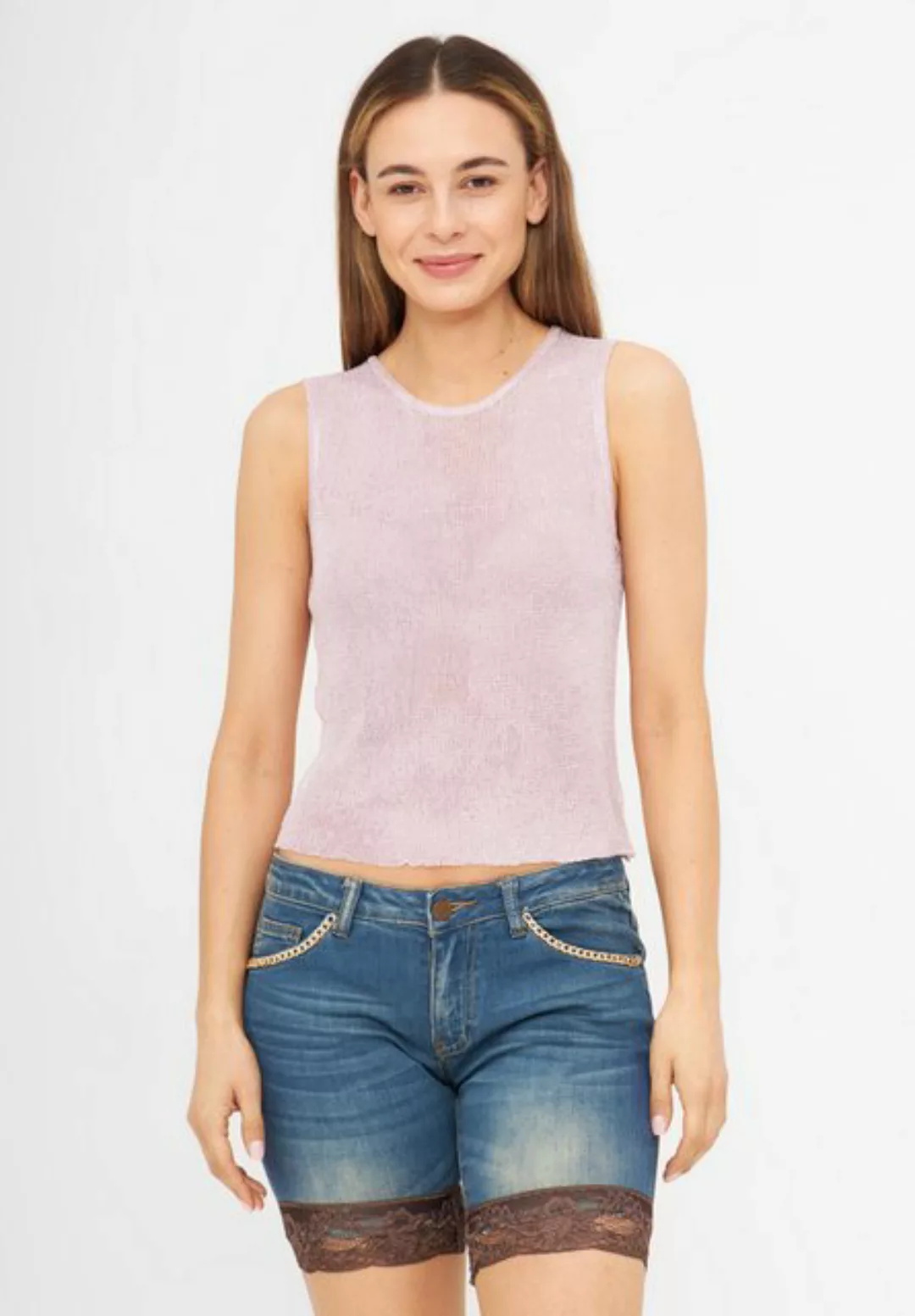 Tooche Longtop Netz Cooles Top mit Glimmereffekt günstig online kaufen