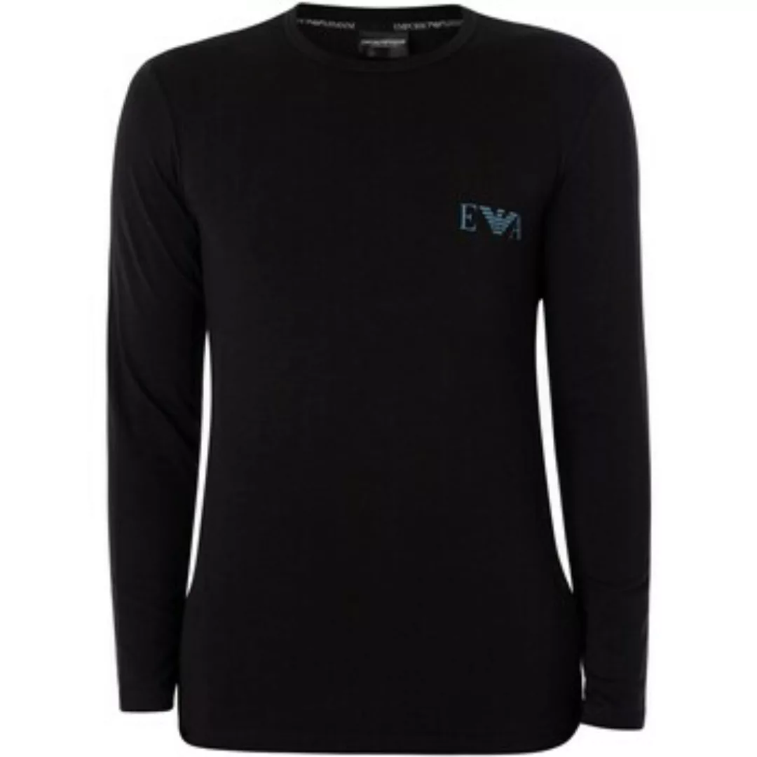 Emporio Armani  Pyjamas/ Nachthemden Langärmliges Lounge-T-Shirt Mit Logo A günstig online kaufen