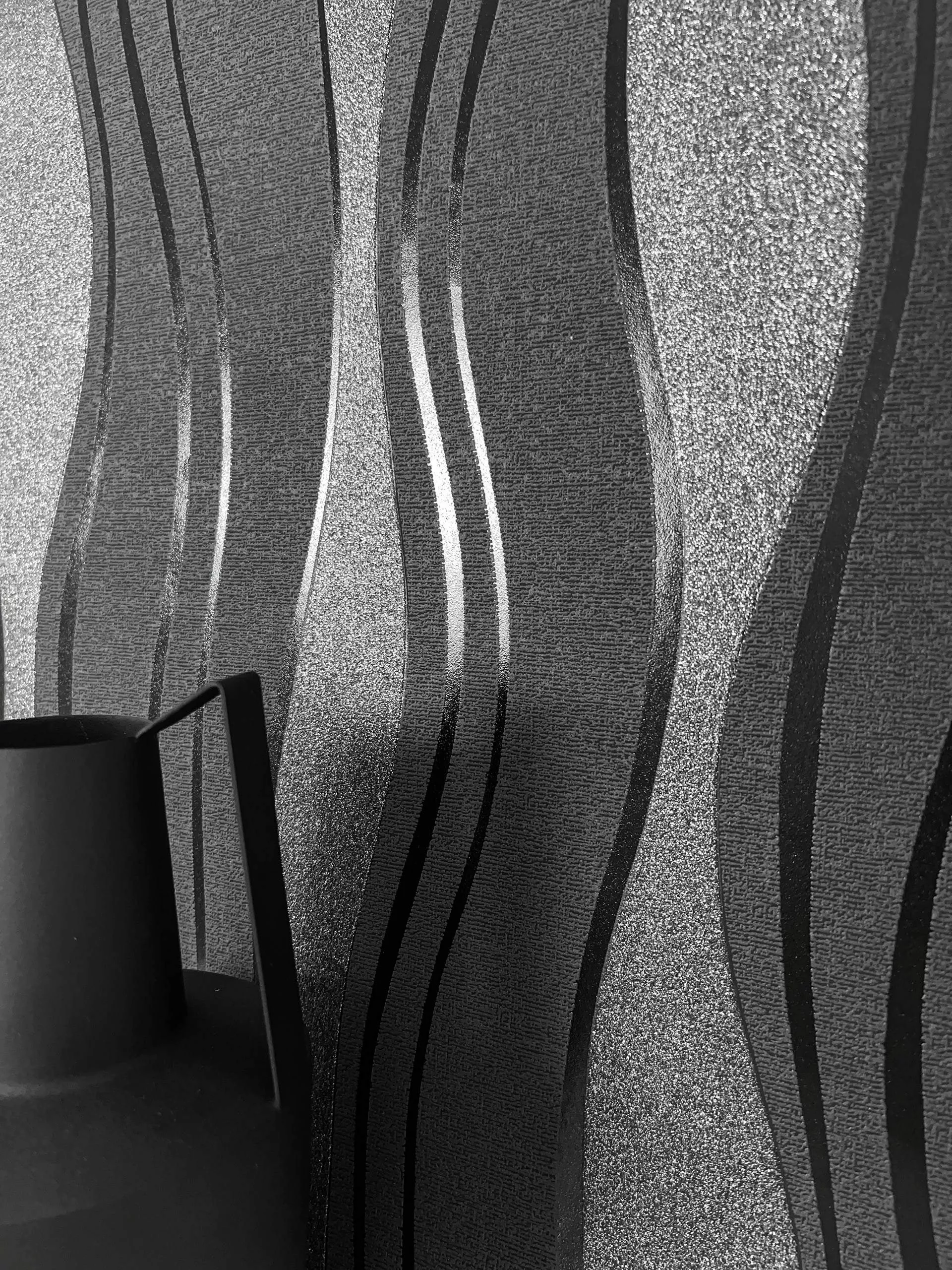 Newroom Vliestapete, Schwarz Tapete Modern Streifen günstig online kaufen