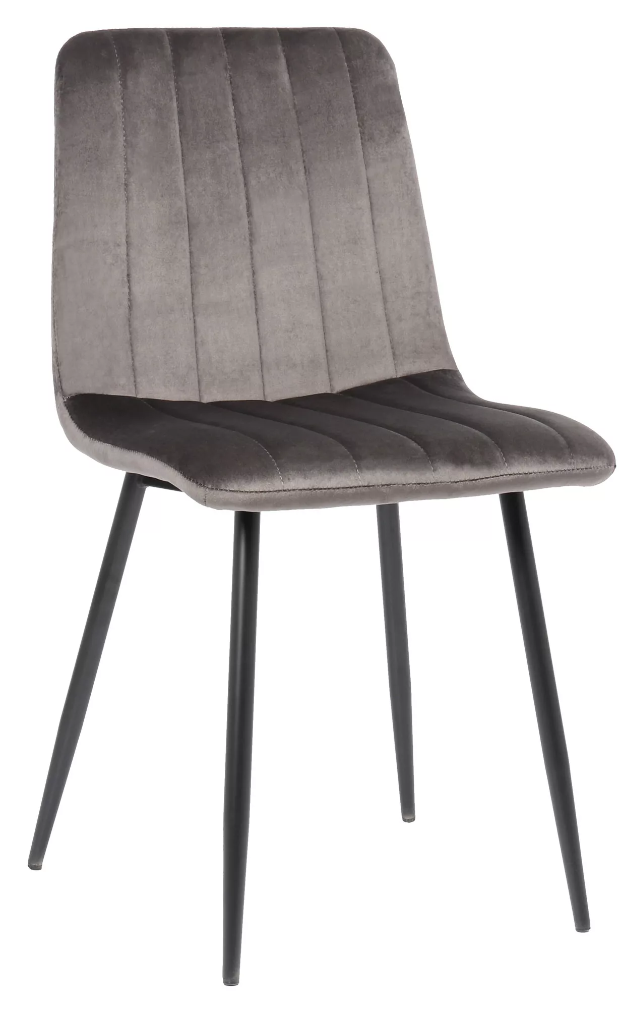 Stuhl Dijon Samt grau günstig online kaufen