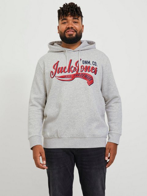 Jack & Jones Hoodie Kapuzenpullover Plus Size Hoodie mit Print JJELOGO 5864 günstig online kaufen