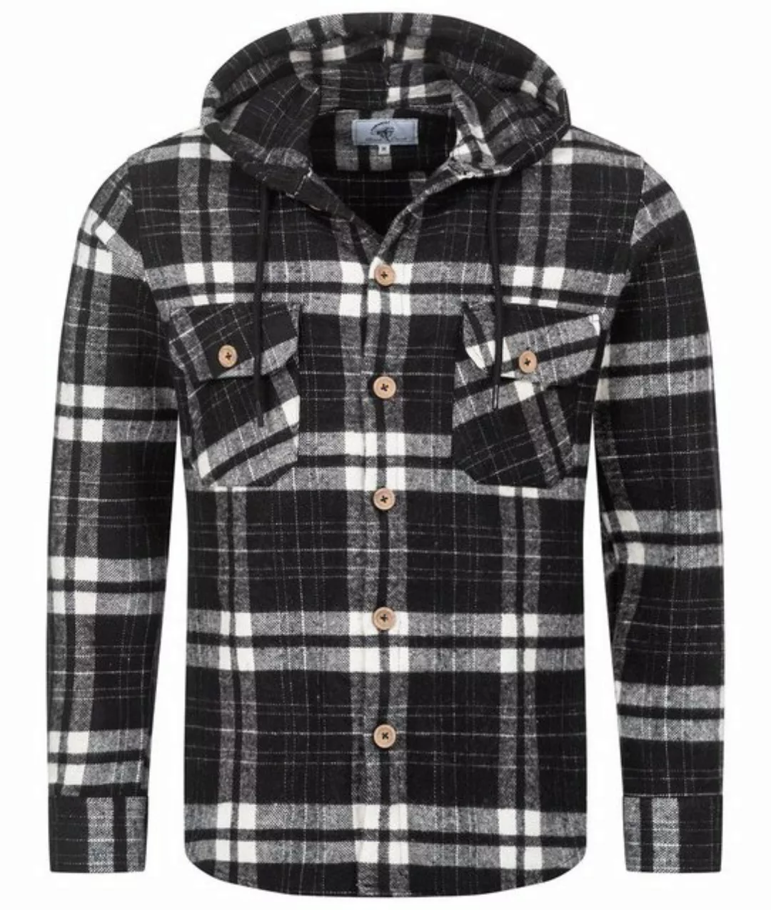 Rock Creek Flanellhemd Herren Hemd Flanellhemd mit Kapuze H-328 günstig online kaufen