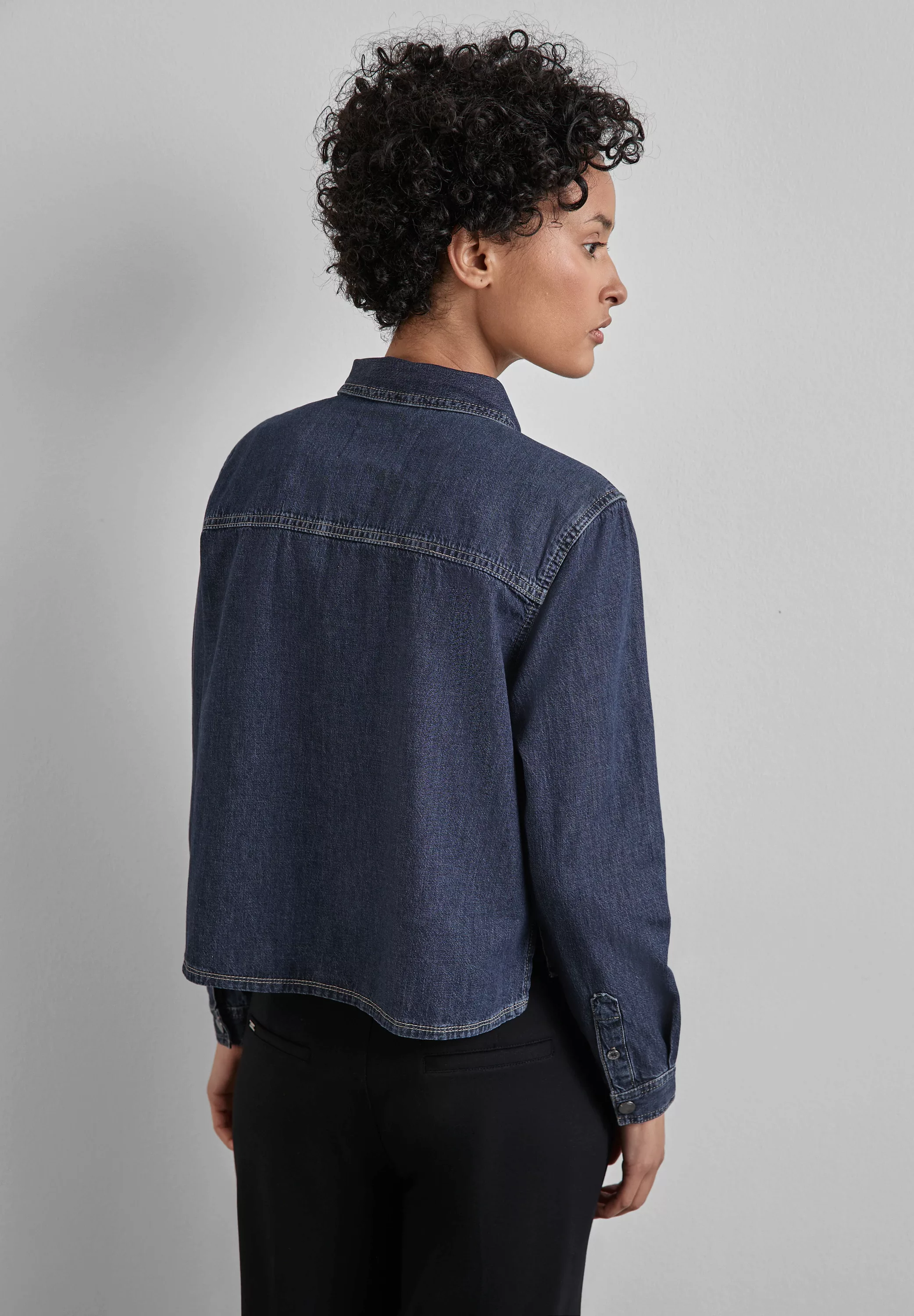 STREET ONE Jeansbluse, in Denim-Optik günstig online kaufen