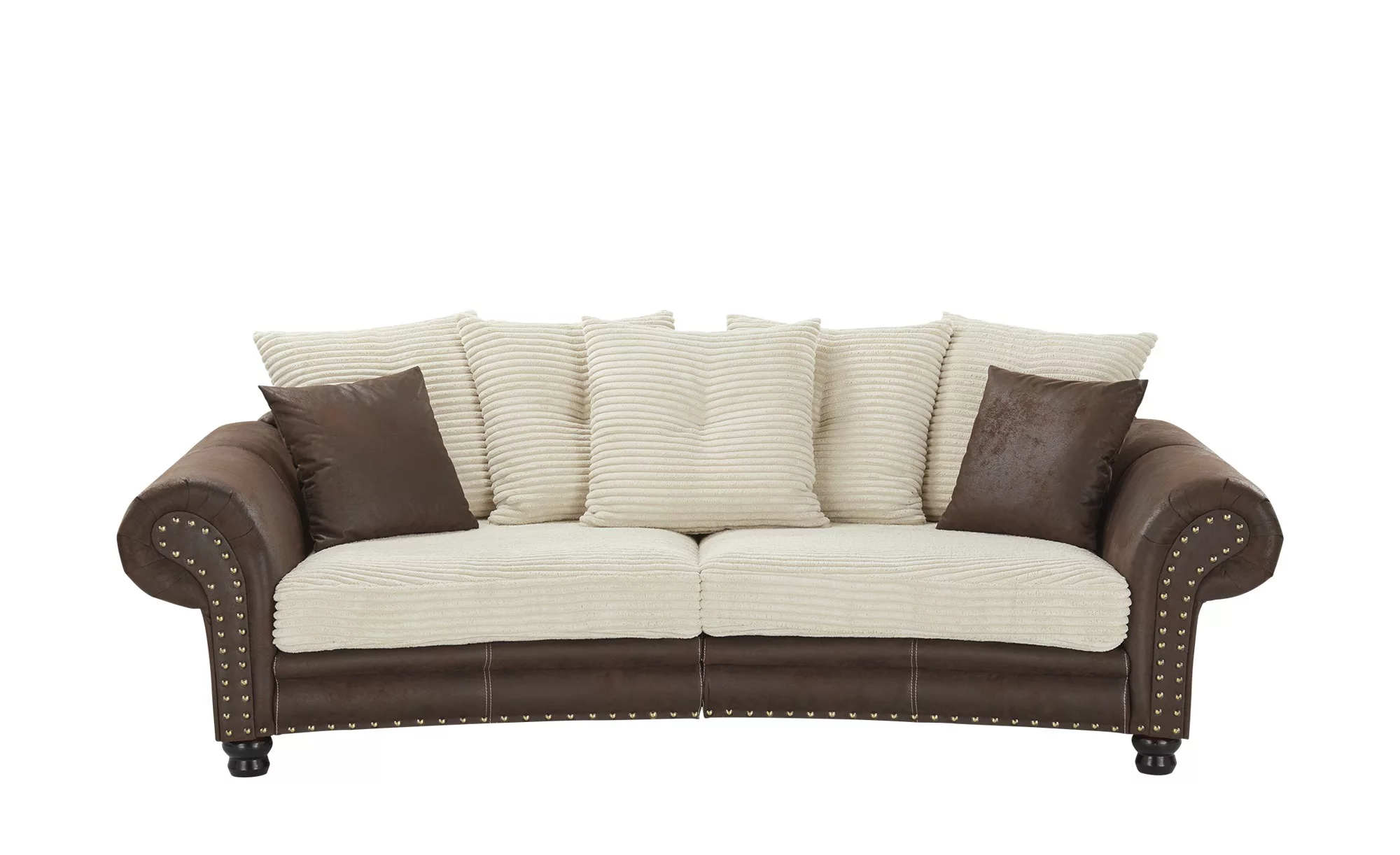 Megasofa Cordsofa im Landhausstil Bristol ¦ beige ¦ Maße (cm): B: 276 H: 81 günstig online kaufen