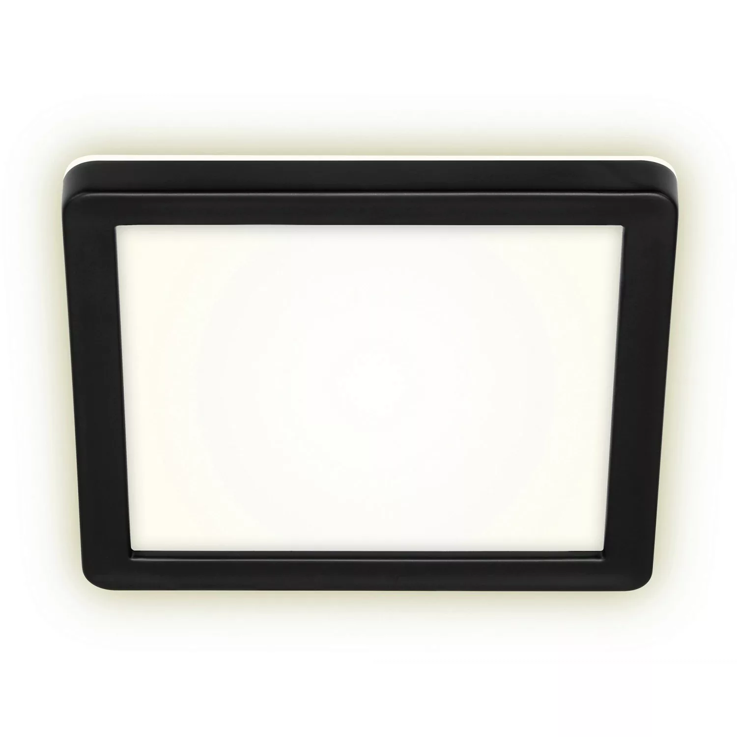 LED-Panel Frankfurt, eckig, 19x19cm, IP44, schwarz günstig online kaufen