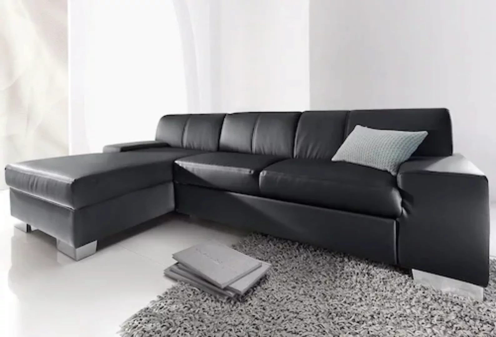 DOMO collection Ecksofa "Star L-Form", wahlweise mit Bettfunktion günstig online kaufen