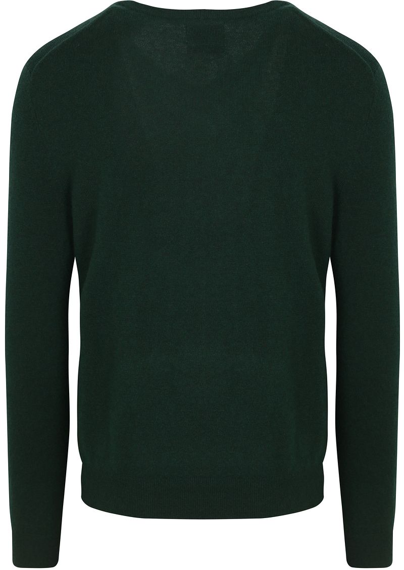 Gant Pullover V-Ausschnitt Wool Blend Dunkelgrün - Größe 3XL günstig online kaufen