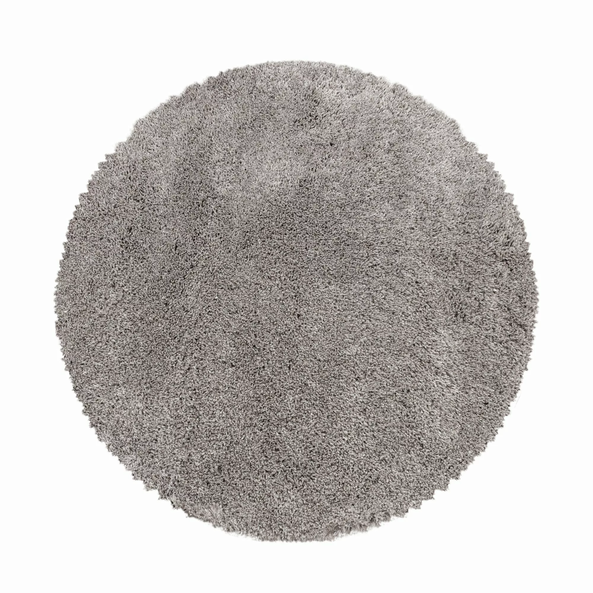 Carpettex Hochflor-Teppich Unicolor - Einfarbig, Rund, günstig online kaufen