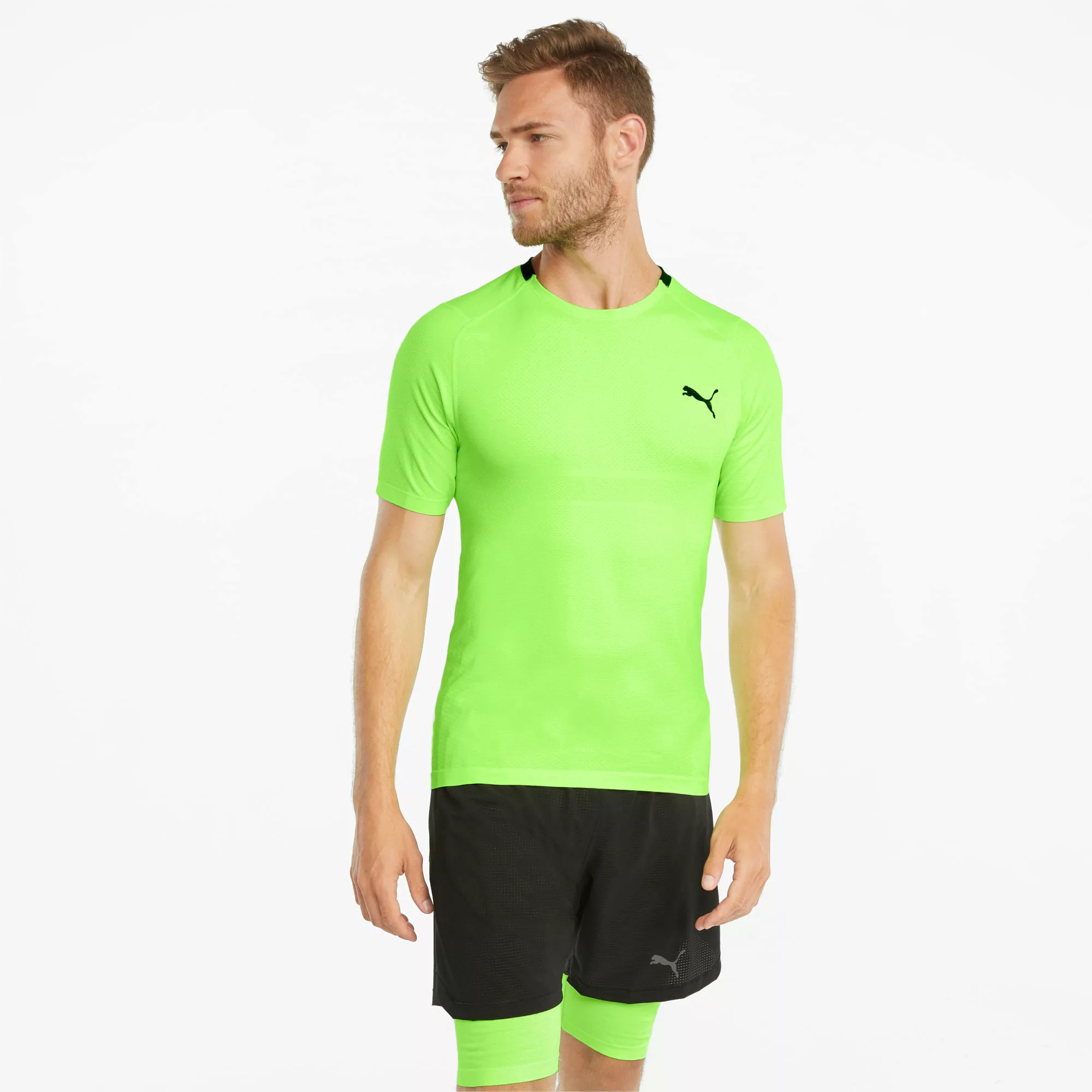 PUMA EVOKNIT+ Herren Trainings-T-Shirt | Mit Aucun | Grün | Größe: XL günstig online kaufen
