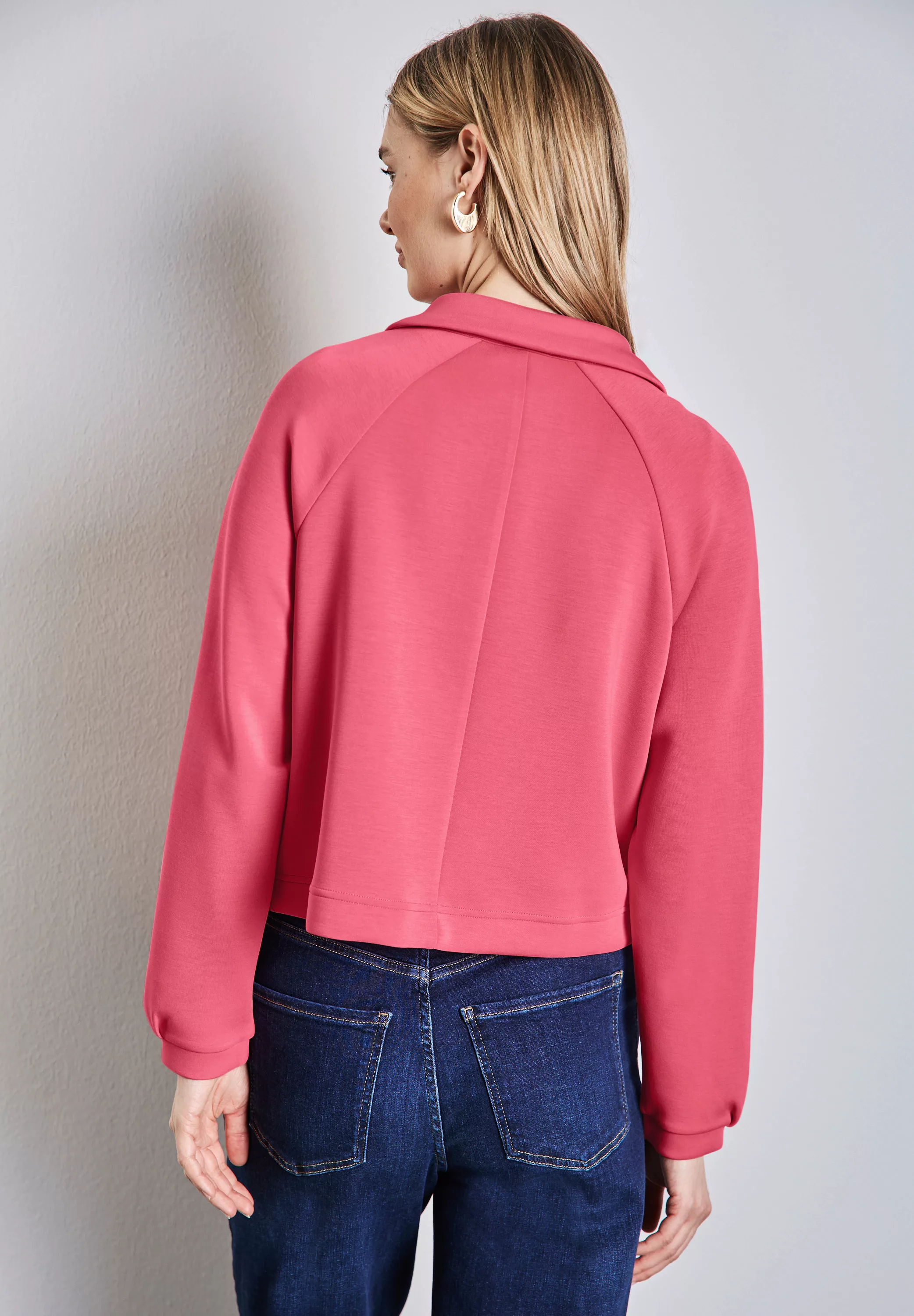 STREET ONE Sweatjacke im Silk-Look günstig online kaufen