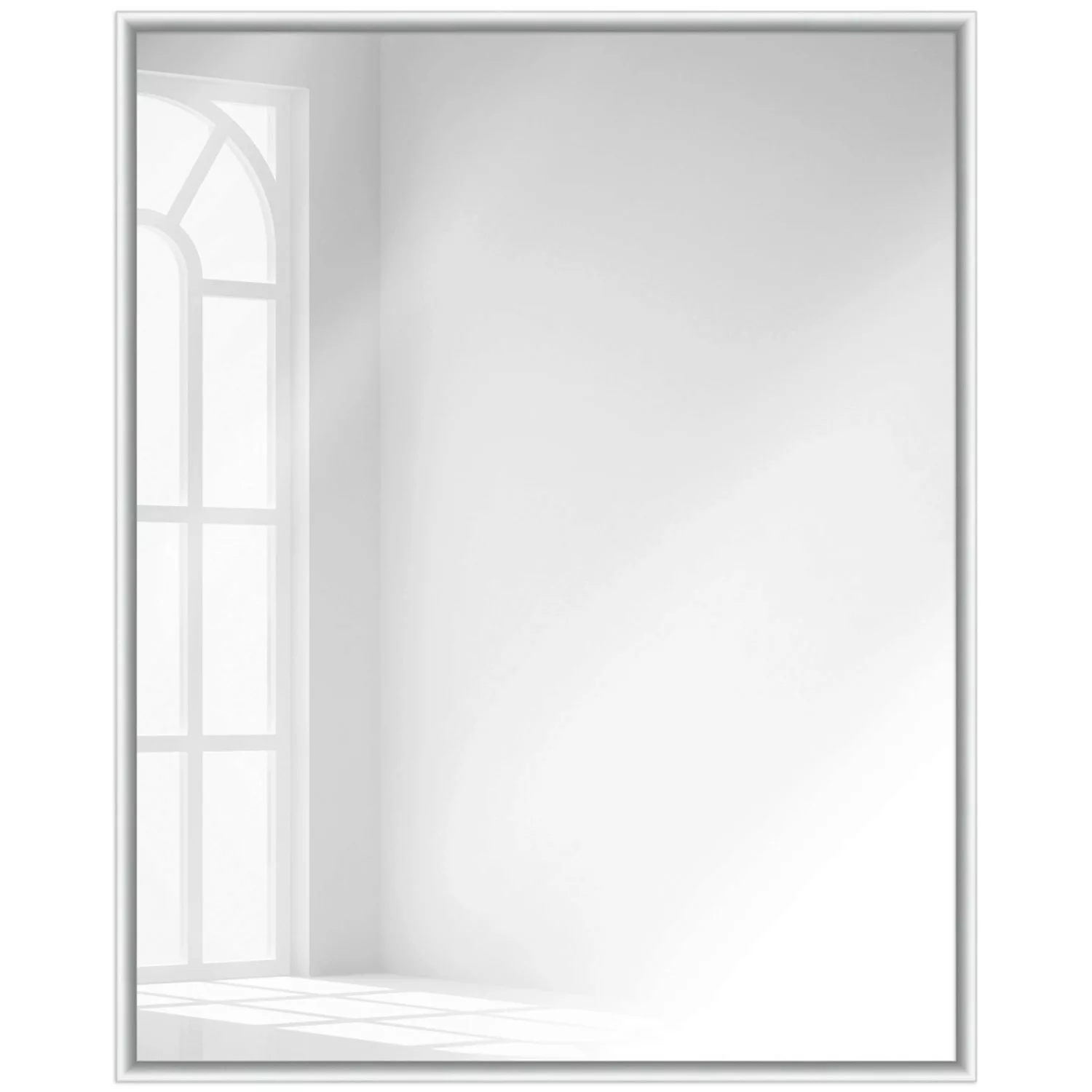 WANDStyle Wandspiegel H270 aus Aluminium in Silber matt 61 x 81 cm im Stil günstig online kaufen