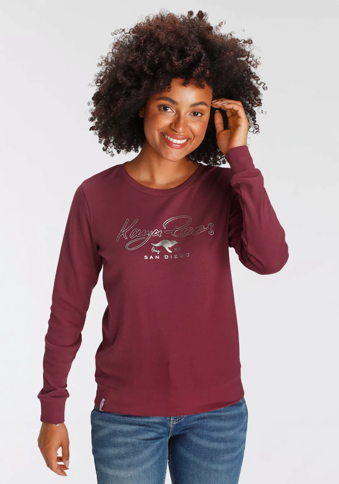 KangaROOS Sweatshirt, mit coolem Logoschriftzug günstig online kaufen