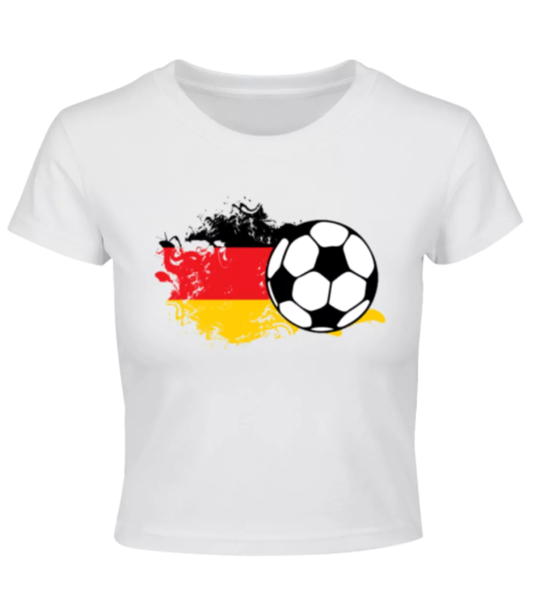 Deutschland Fahne Fußball · Crop T-Shirt günstig online kaufen