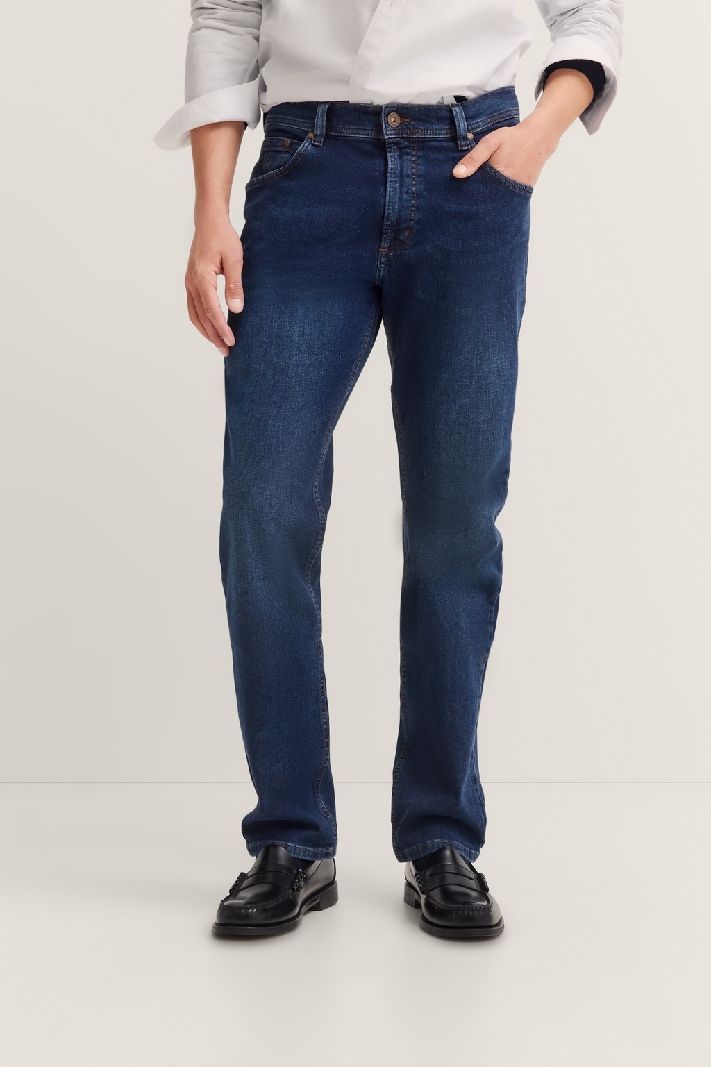 bugatti 5-Pocket-Jeans "Regular Fit", aus Authentic Denim mit Stretch-Komfo günstig online kaufen