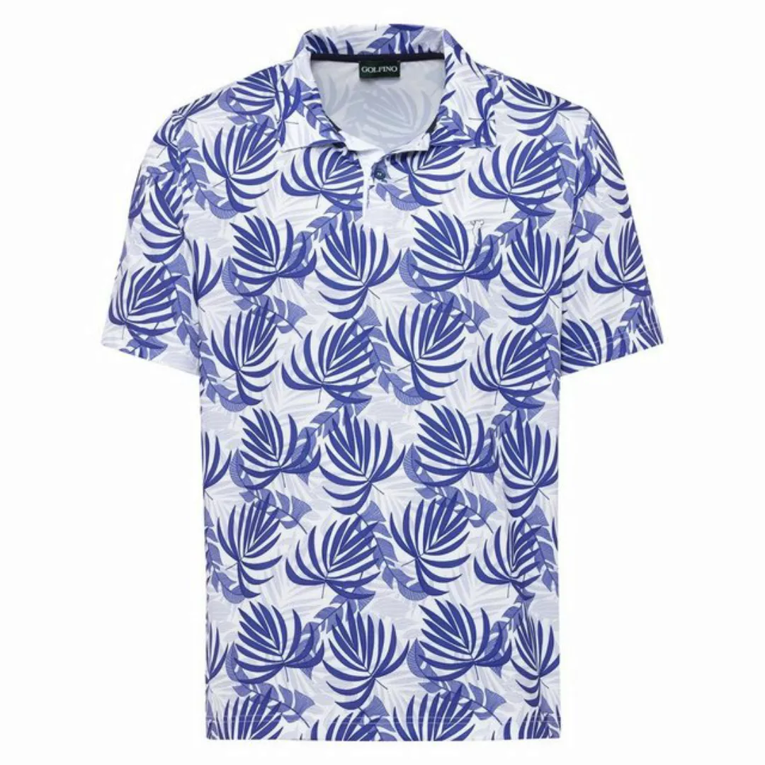 GOLFINO Poloshirt Golfino Tropical Swing Printed Polo Optic White günstig online kaufen