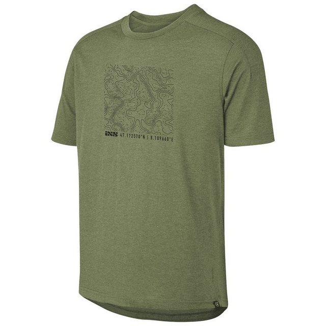 IXS T-Shirt iXS Flow Tech Tee Contour olive S (1-tlg) günstig online kaufen