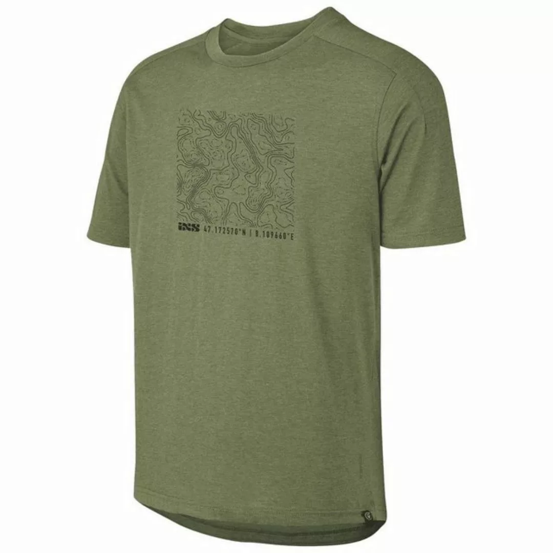 IXS T-Shirt iXS Flow Tech Tee Contour olive M (1-tlg) günstig online kaufen