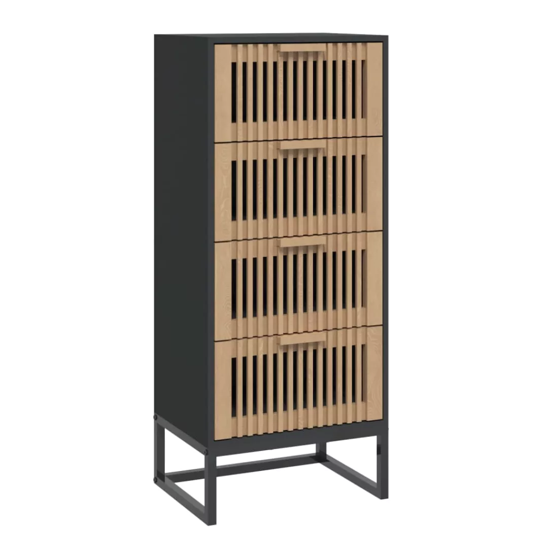 Vidaxl Highboard Schwarz 40x30x95 Cm Holzwerkstoff günstig online kaufen