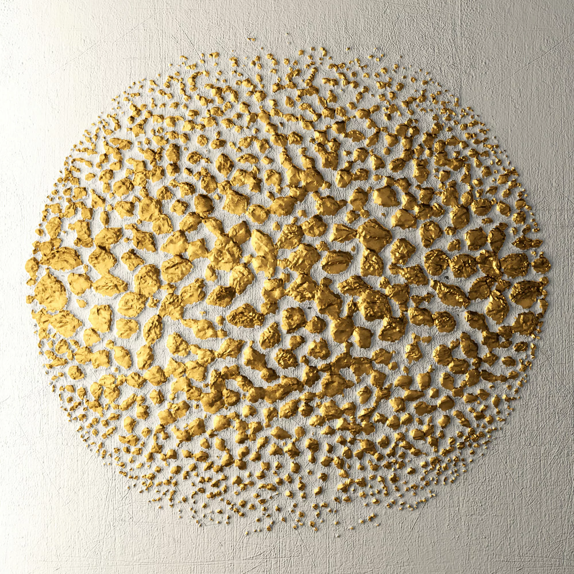 Leonique Leinwandbild "Golden Ball", Abstrakt, (1 St.), Akustikbild mit seh günstig online kaufen