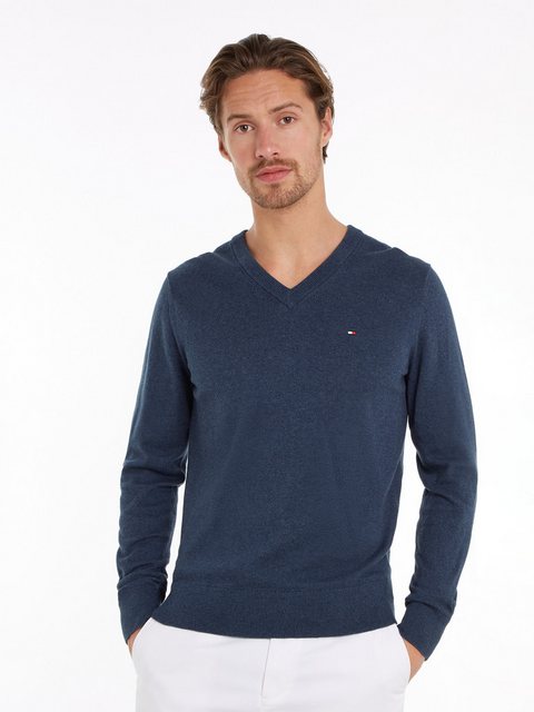 Tommy Hilfiger V-Ausschnitt-Pullover PIMA ORG CTN CASHMERE V NECK günstig online kaufen