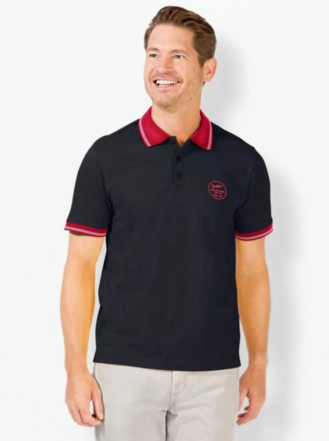 Poloshirt "Kurzarm-Poloshirt", (1 tlg.) günstig online kaufen