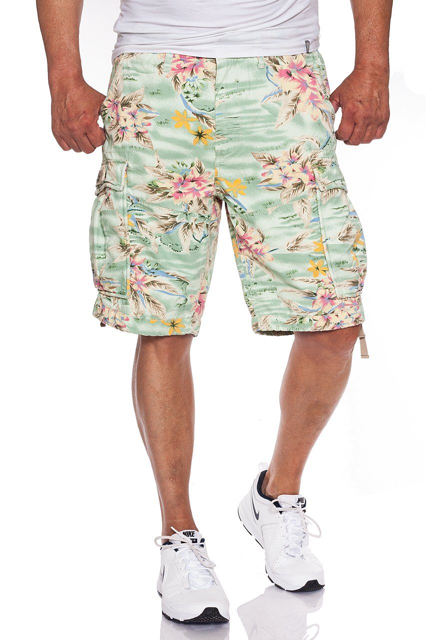 Jet Lag Cargoshorts Flower Green, Flower günstig online kaufen