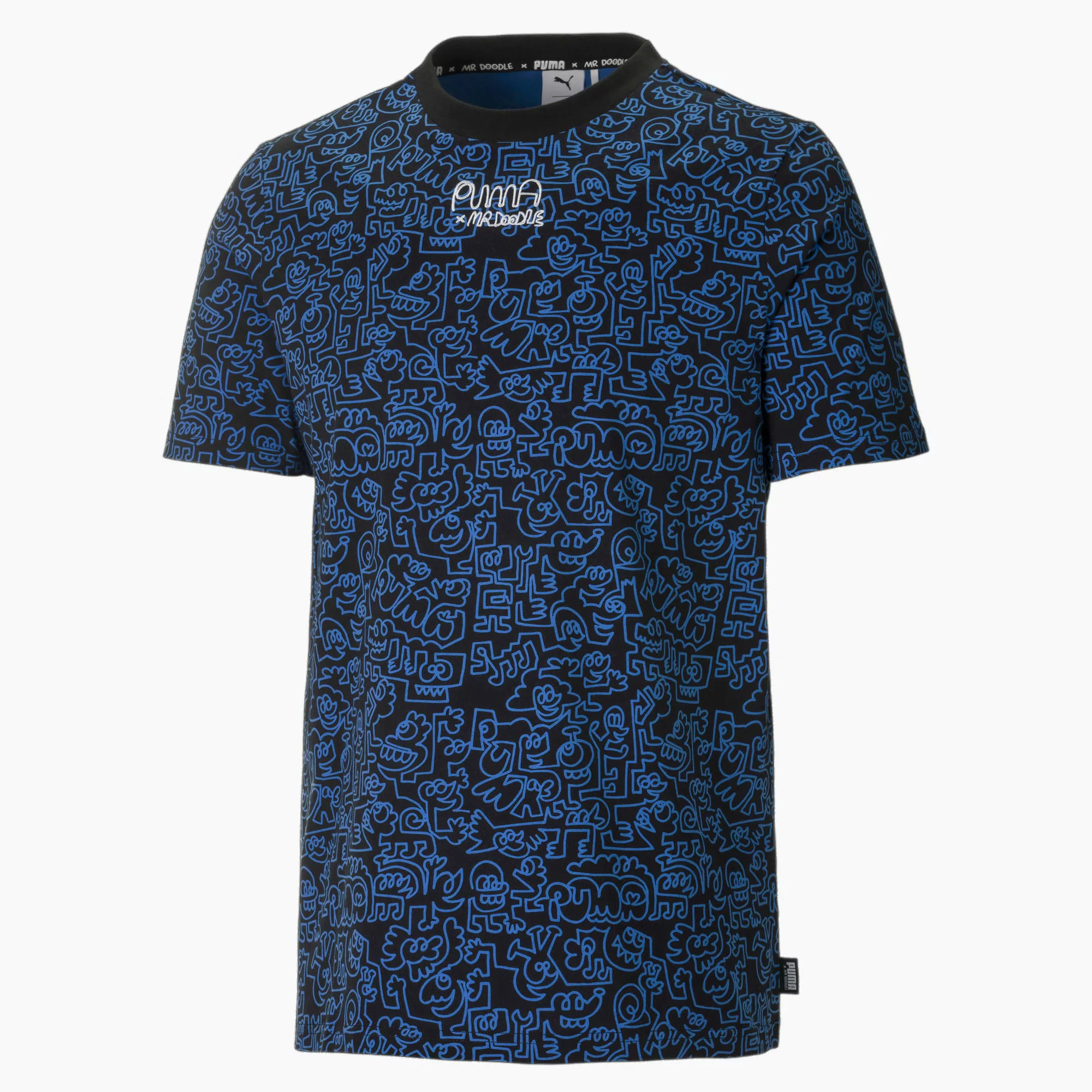 PUMA x MR DOODLE Printed Herren T-Shirt | Mit Abstract Muster | Schwarz | G günstig online kaufen