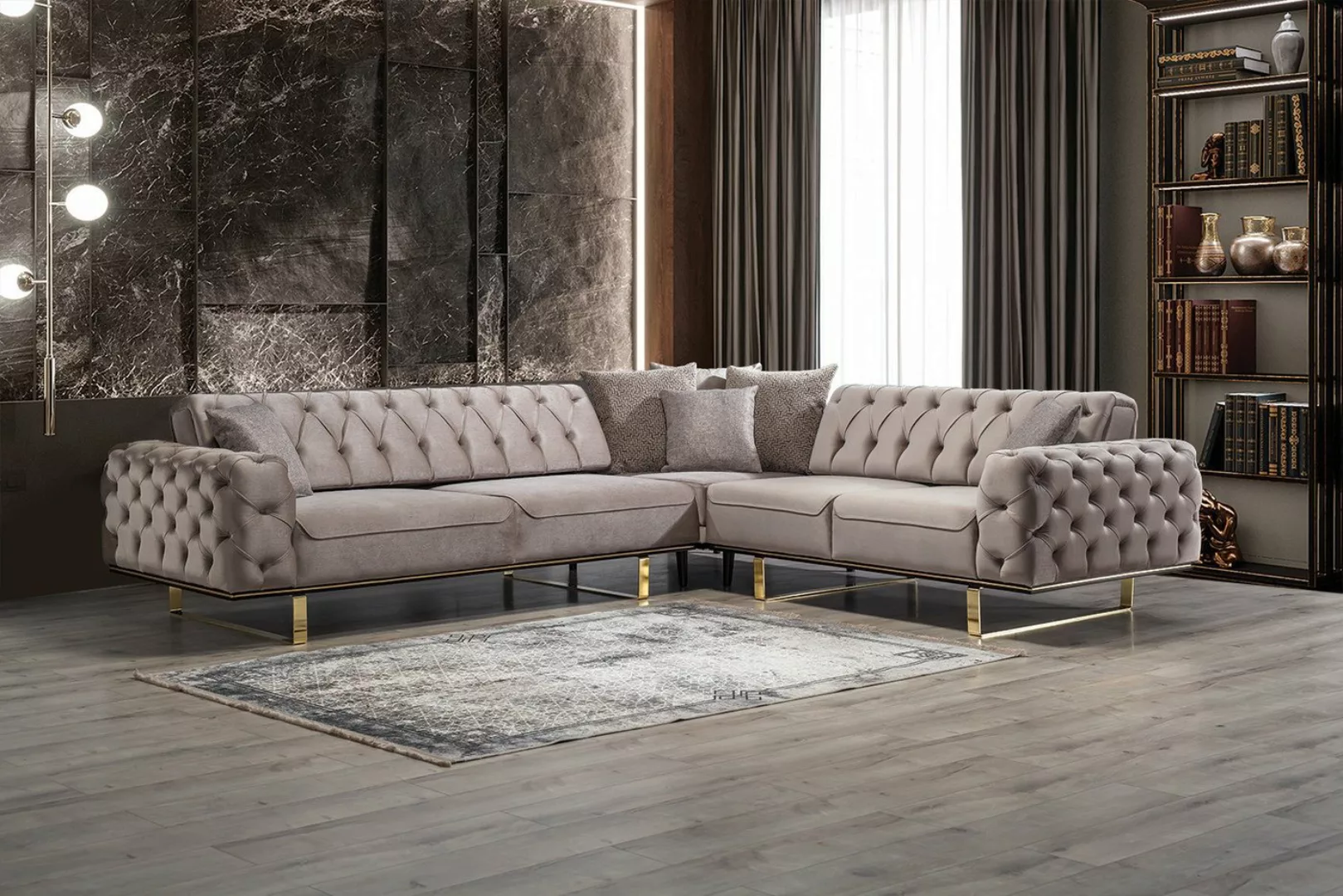 Viva Möbel Sofa LILA, Luxuriöses Design mit erstklassigem Komfort. günstig online kaufen