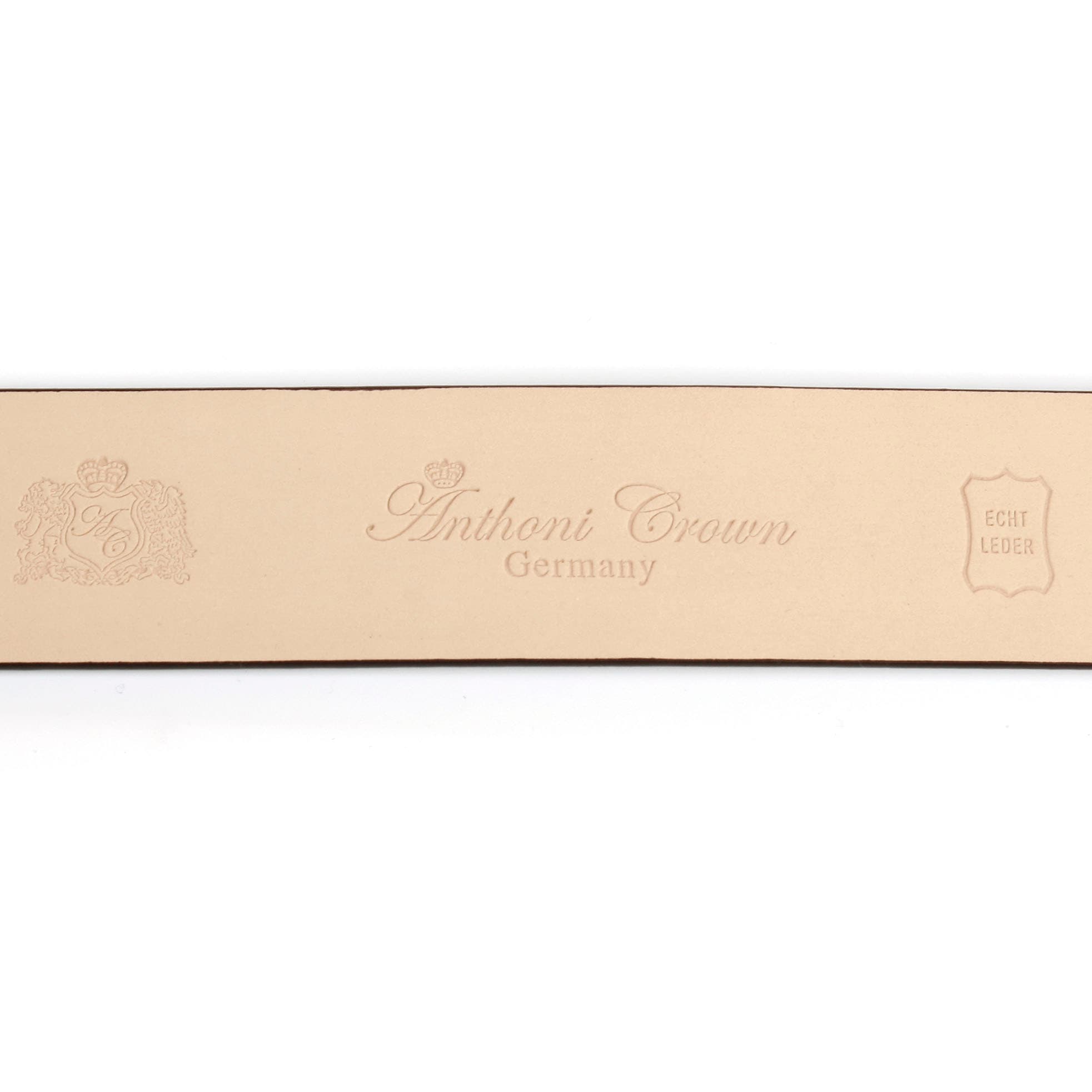 Anthoni Crown Ledergürtel, mit Karbon-Schließe und Kontrast-Stitching günstig online kaufen