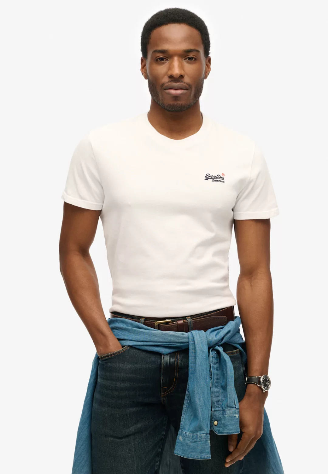 Superdry Rundhalsshirt "ESSENTIAL CONTRAST EMB TEE" günstig online kaufen