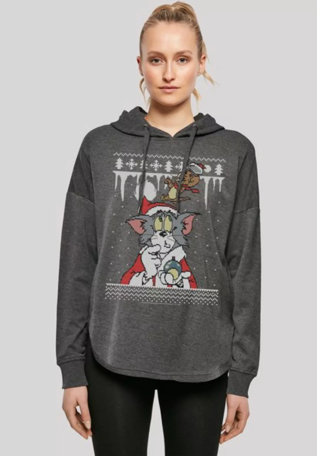 F4NT4STIC Kapuzenpullover Tom und Jerry Christmas Fair Isle Print günstig online kaufen