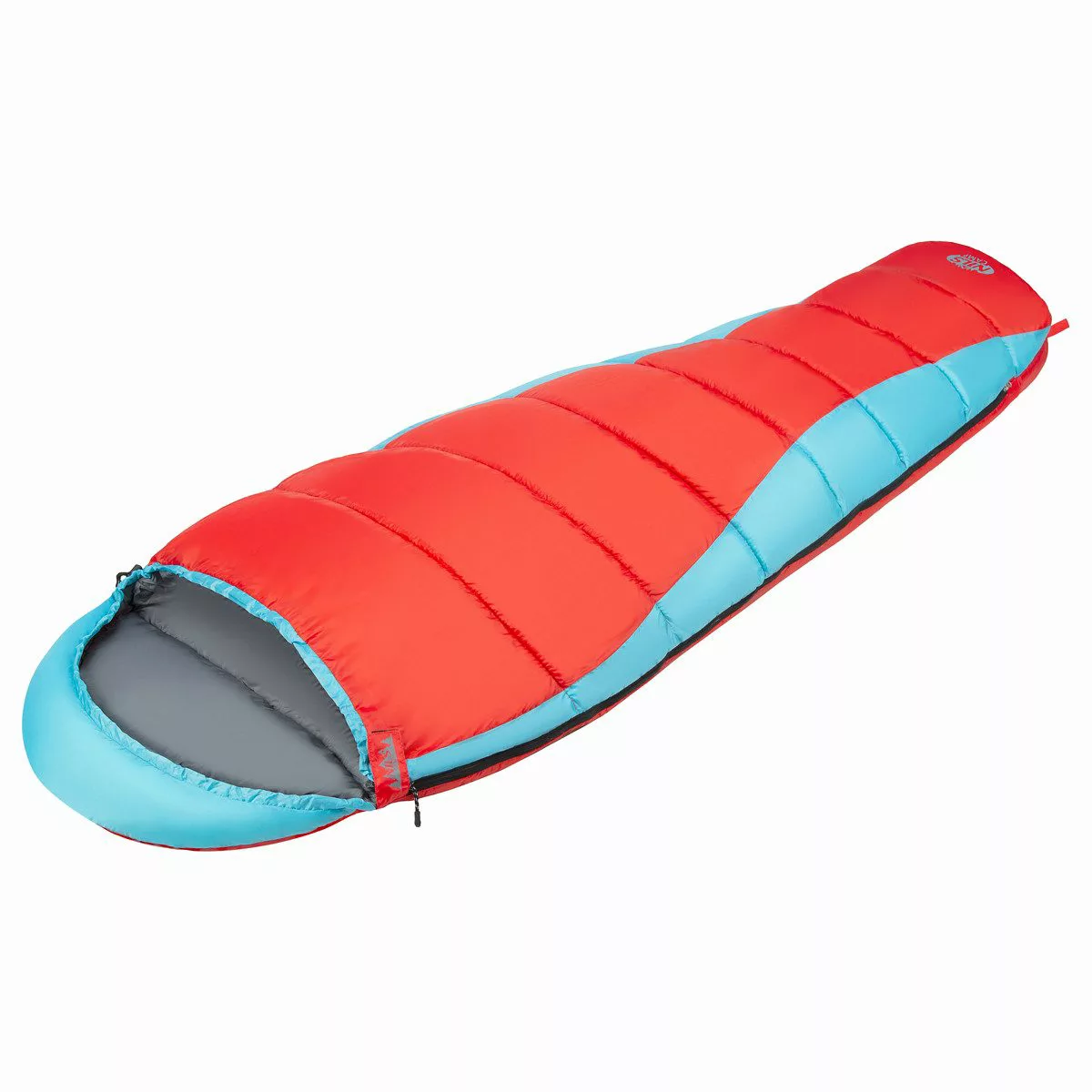 NILS CAMP Mumienschlafsack Schlafsack Camping Rot/Blau günstig online kaufen