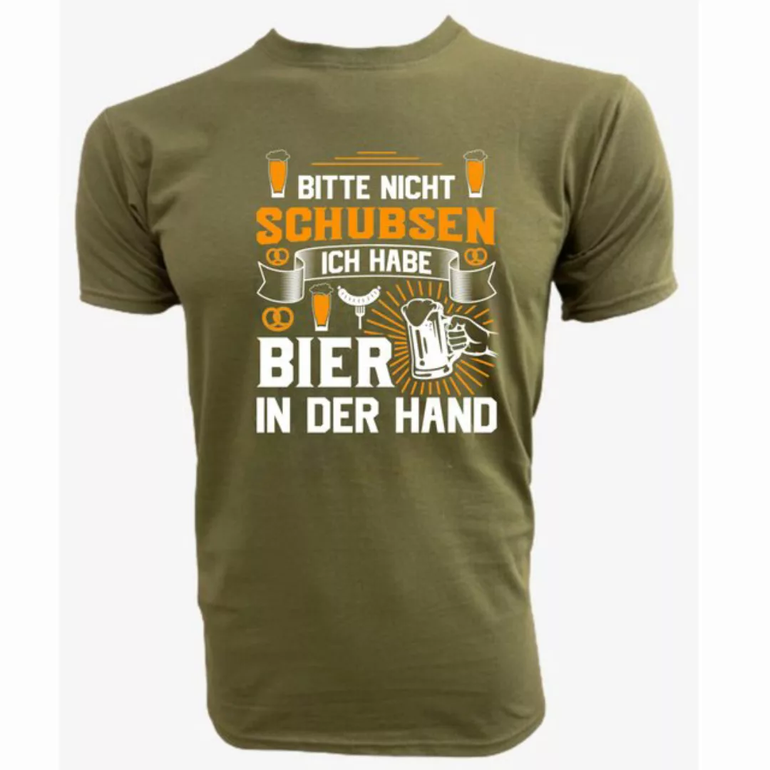 PAULGOS Print-Shirt Herren T-Shirt "Bitte nicht schubsen, ich habe Bier in günstig online kaufen