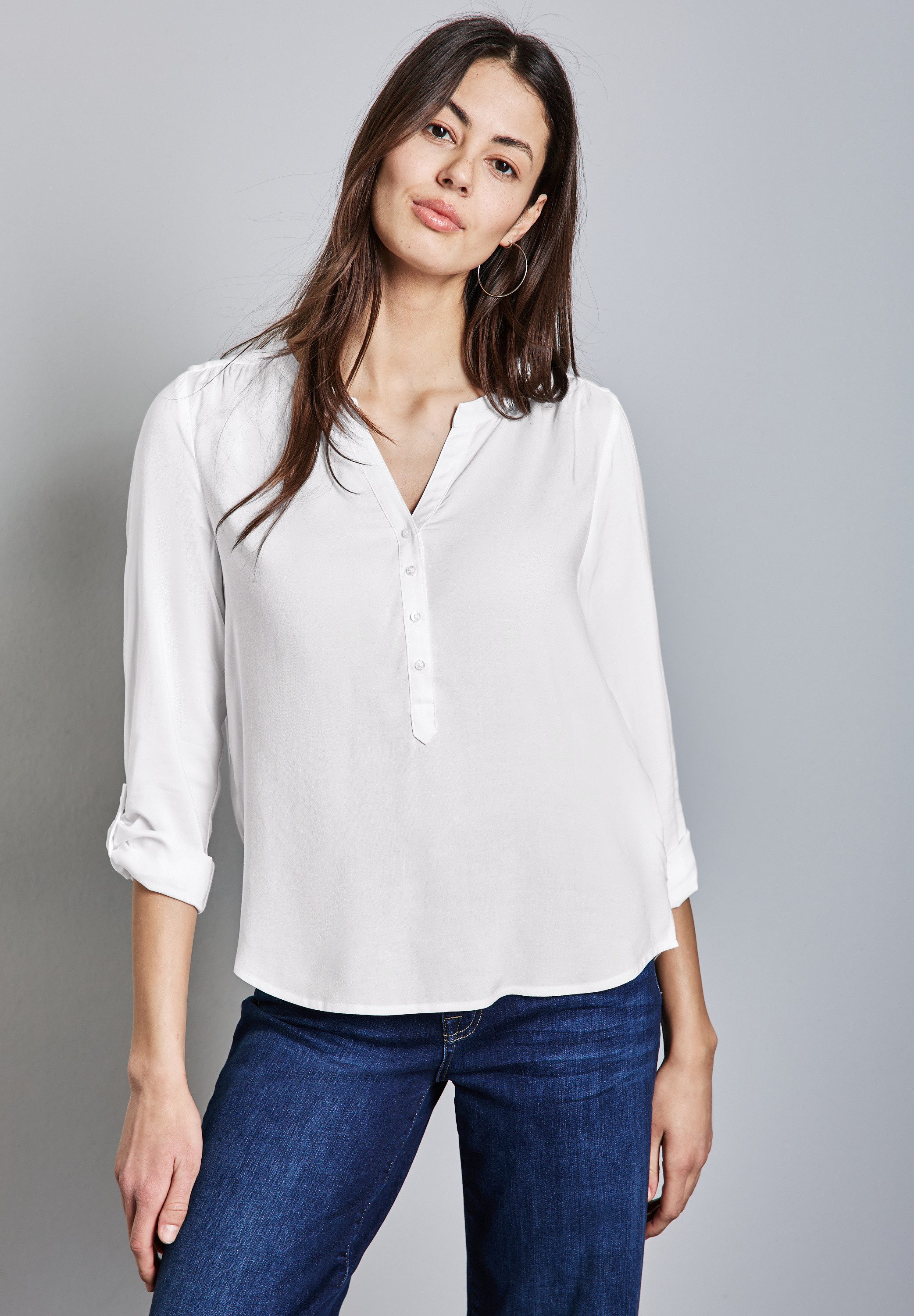 STREET ONE Langarmbluse, aus softer Viskose günstig online kaufen