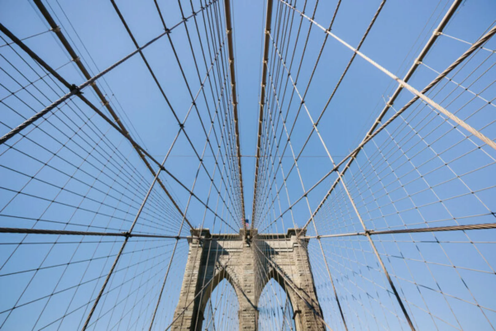Poster / Leinwandbild - Brooklyn Bridge günstig online kaufen