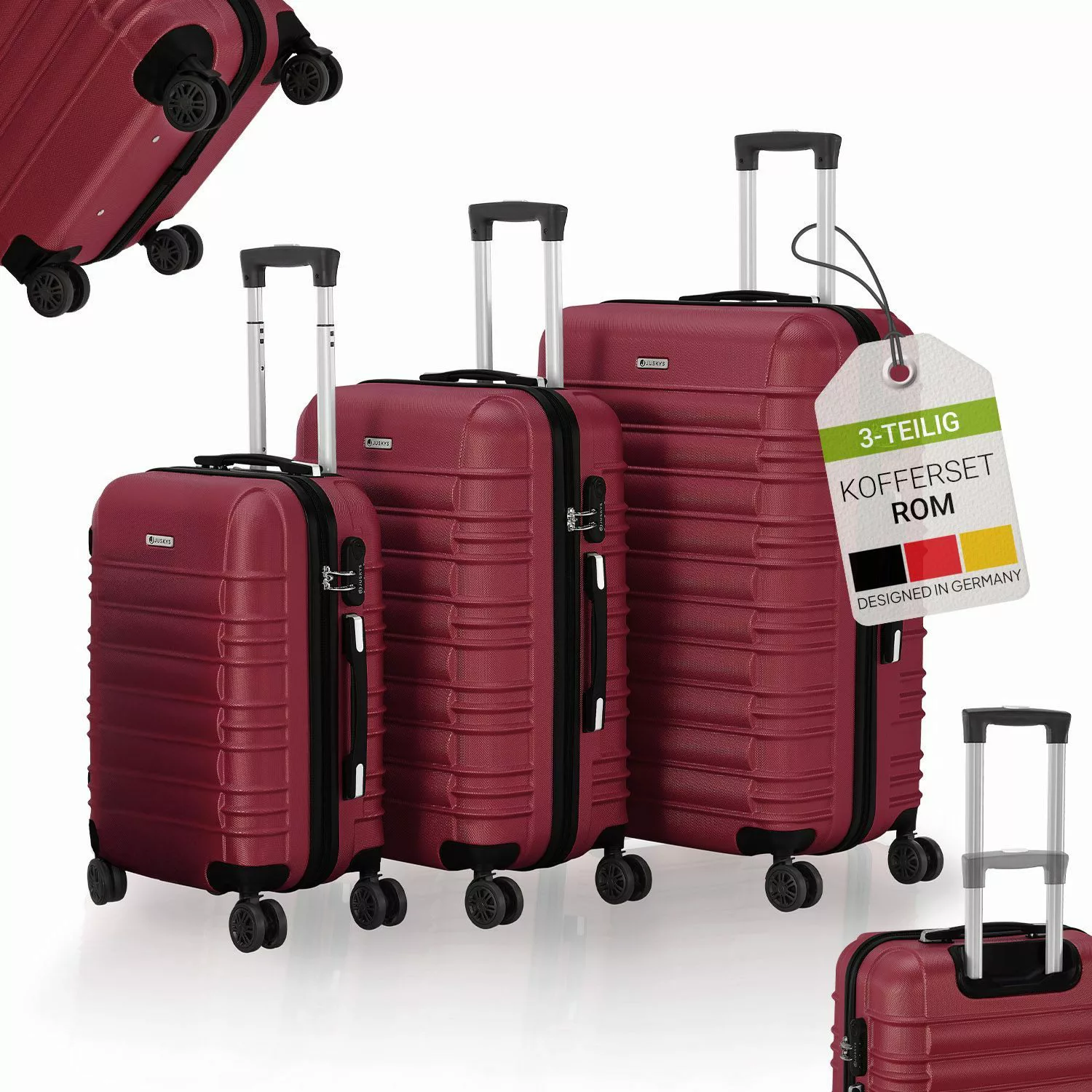 Juskys Trolleyset Rom, 4 Rollen, (3 günstig online kaufen