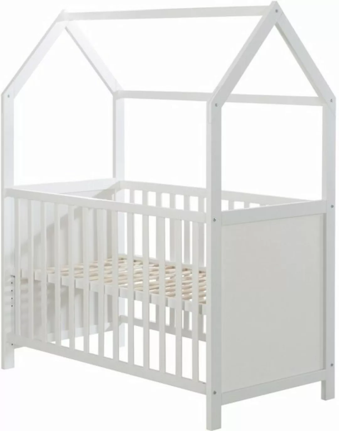 roba® Babybett Hausbett, Babybett & Beistellbett, Hausoptik, 6-fach höhenve günstig online kaufen