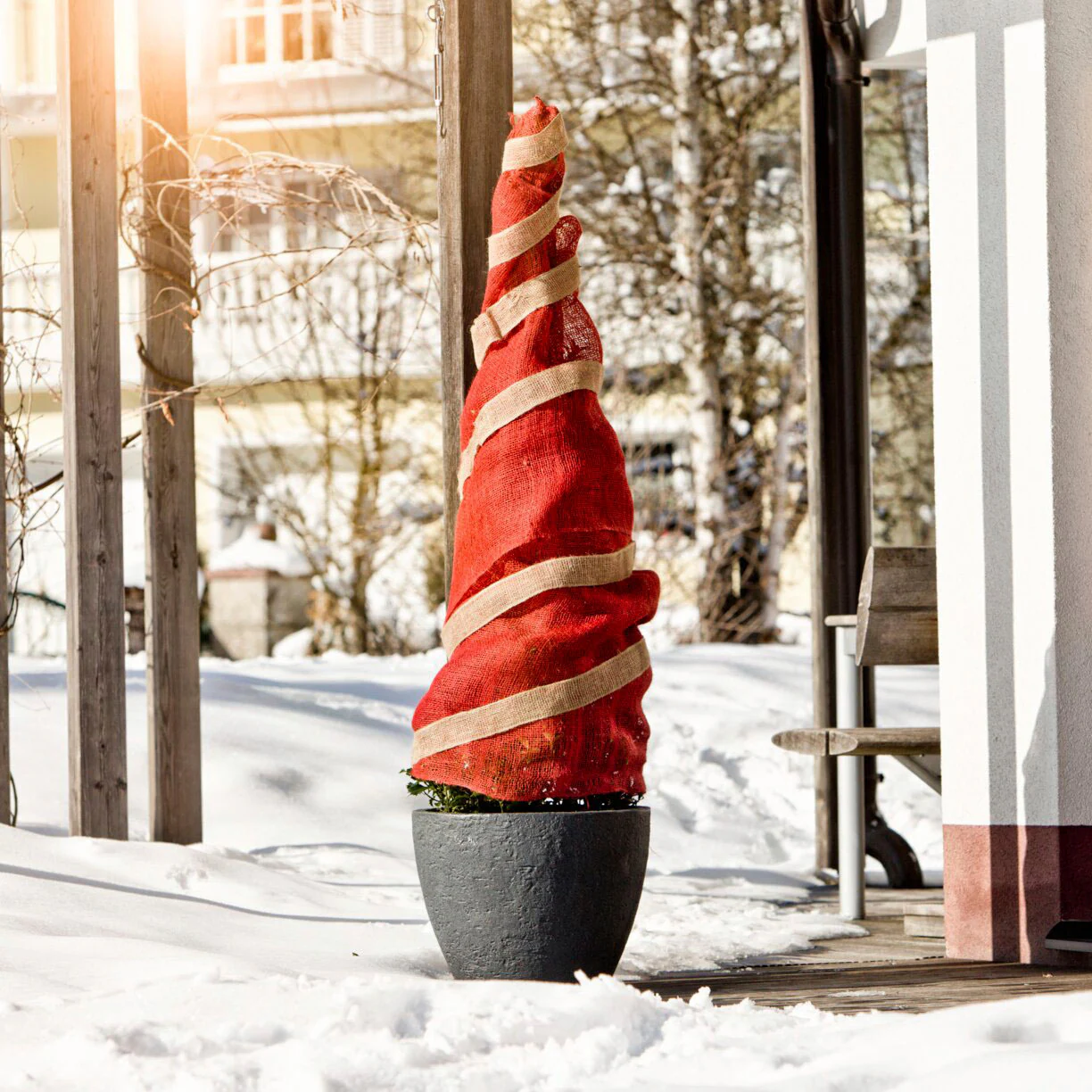 Windhager Winterschutzvlies, aus Jutegewebe, BxL: 100x500 cm, rot günstig online kaufen